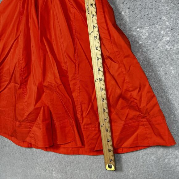 Jonathan Simkhai Dress Womens Small Orange Collared Cutout Waist Mini Dress $365 - Picture 9 of 15